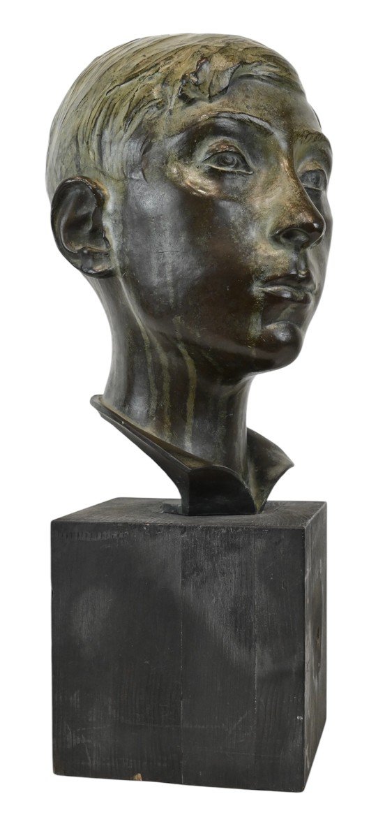 Bronze Of Young Boy - 20 Years-photo-3